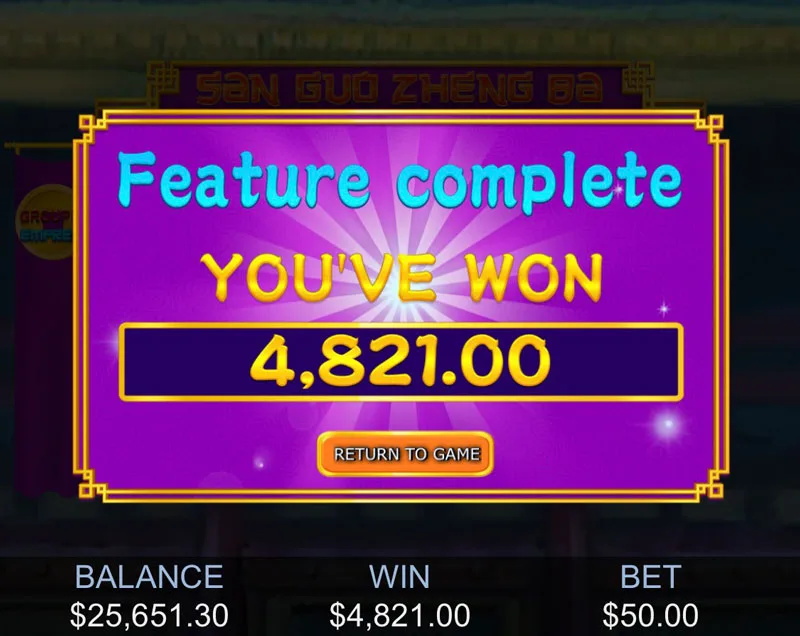 online slot win