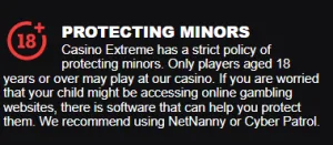 Protecting minors from Gambling