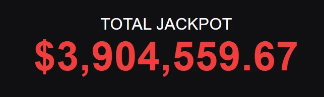 Total Jackpot amount at Casino Extreme