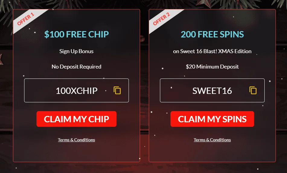 Christmas slot promotion