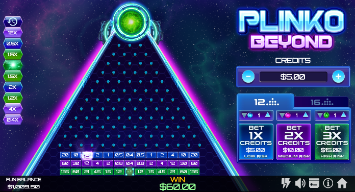 Plinko Beyond launches at Casino Extreme on June 10. Explore a futuristic Plinko-style game with Stardust, Plasma, Antimatter mode, and Bonus Drops.